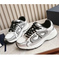 Pretty Style Dior B30 Sneakers in CD Mesh and Technical Fabric Silver/Grey 905032