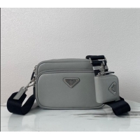 Top Quality Prada Saffiano Leather Shoulder Bag 2VH170 Grey 2023