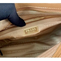 Best Price Prada LusSolf Siny Leather Shoulder Bag 1BA215 Brown 2024