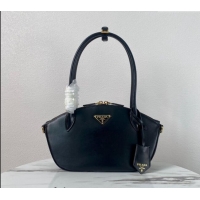 Famous Brand Prada Small leather handbag 1BA427 Black 2024