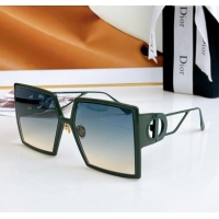 Top Design Dior 30 Montaigne Square Sunglasses S7U Green 2024