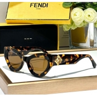 Luxury Discount Fendi FF Diamonds Sunglasses FE40146 Brown 2024