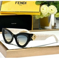 Grade Quality Fendi FF Diamonds Sunglasses FE40146 Black/White 2024