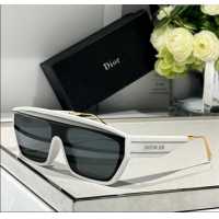 Good Looking Dior DiorClub M7U Sunglasses White/Light Grey 2024