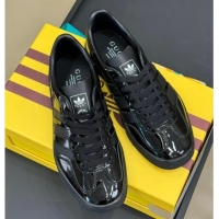 Purchase Gucci x Adidas Gazelle Patent Leather Sneakers Black 080110