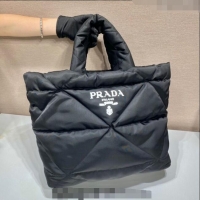 Pretty Style Prada Quilted Nylon Tote Bag 1BG411 Black 2024