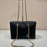 Best Price Prada Re-Edition 1995 Chaine large Re-Nylon bag 1BG467 Black 2024