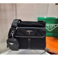 Shop Discount Prada Mens Nylon shoulder bag 2VH110 Black 2024