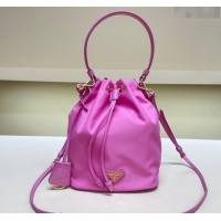 Top Quality Prada Re-Edition 1978 Re-Nylon Bucket mini-bag 1BE067 Purple 2024