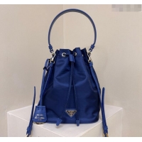 Super Quality Prada Re-Edition 1978 Re-Nylon Bucket mini-bag 1BE067 Royal Blue 2024