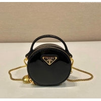 Shop Duplicate Prada Patent leather mini-pouch 1NR023 Black 2024