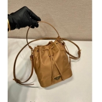 Trendy Design Prada Re-Edition 1978 Re-Nylon Bucket mini-bag 1BE067 Brown 2024