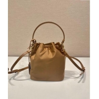 Trendy Design Prada Re-Edition 1978 Re-Nylon Bucket mini-bag 1BE067 Brown 2024