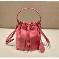 Top Quality Prada Re-Edition 1978 Re-Nylon Bucket mini-bag 1BE067 Pink 2024