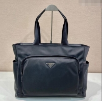 Buy Cheapest Prada Mens Nylon Top Handle bag 2VG097 Black 2024