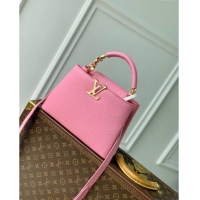 Top Design Louis Vuitton Capucines BB Bag in Taurillon Leather M23943 Pink 2024