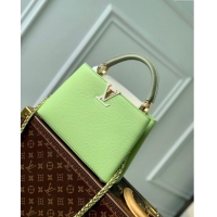 Pretty Style Louis Vuitton Capucines BB Bag in Taurillon Leather M21689 Green 2024