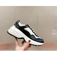 Sophisticated Gucci Rhyton Sneakers in White and Black Leather 906119