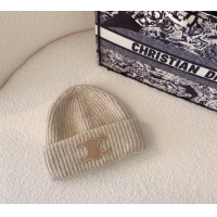 Top Grade Celine Knit Hat 0802 Light Grey 2023