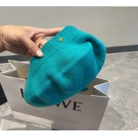 Most Popular Celine Knit Beret Hat CE08152 Blue 2023