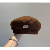 Good Quality Celine Beret Hat 0823 Brown 2023