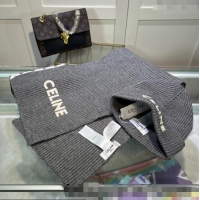 Buy Inexpensive Celine Knit Hat and Scarf Set CE10183 Grey 2023