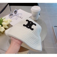 Affordable Price Celine Triomphe Knit Hat 1123 White 2023