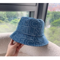 Hot Sell Cheap Celine Denim Bucket Hat 0301 Blue 2024