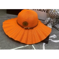 Low Cost Celine Straw Wide Brim Hat 0301 Orange 2024 