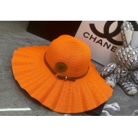 Low Cost Celine Straw Wide Brim Hat 0301 Orange 2024 