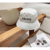 Unique Discount Celine Denim Bucket Hat 0301 White 2024