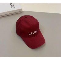 Unique Style Celine Canvas Baseball Hat 0302 Red 2024