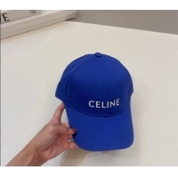 Particularly Recommended Celine Canvas Baseball Hat 0302 Blue 2024