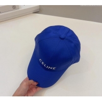 Particularly Recommended Celine Canvas Baseball Hat 0302 Blue 2024