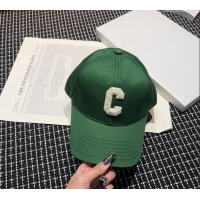 Best Price Celine Baseball Hat Letter C 0403 Dark Green 2024