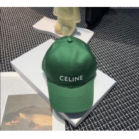 Buy Fashionable Celine Baseball Hat CELINE 0403 Dark Green 2024