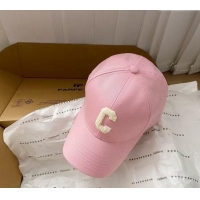 Inexpensive Celine Canvas Baseball Hat Logo C 040302 Light Pink 2024