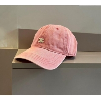 Shop Grade Celine Denim Baseball hat 051302 Pink 2024