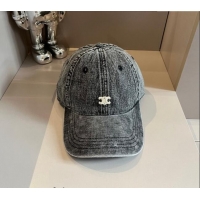 Buy New Cheap Celine Denim Baseball hat 051302 Black 2024