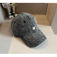 Buy New Cheap Celine Denim Baseball hat 051302 Black 2024