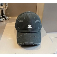 Good Quality Celine Canvas Baseball hat 0514 Grey 2024