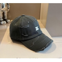 Good Quality Celine Canvas Baseball hat 0514 Grey 2024