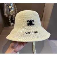 Grade Quality Celine Knit Bucket Hat 061902 Beige 2024