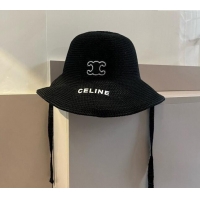 Unique Style Celine Knit Bucket Hat 061902 Black 2024