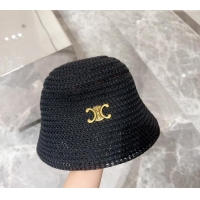 Good Taste Celine Knit Bucket Hat 0710 Black 2024