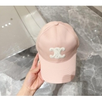 New Cheap Celine Baseball Hat with Logo 073002 Light Pink 2024