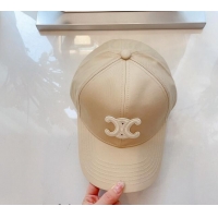 Market Sells Celine Baseball Hat with Logo 073002 Light Beige 2024