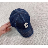 Good Quality Celine Denim Baseball Hat with Letter C 073002 2024