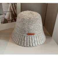 Most Popular Celine Knit Bucket Hat 0913 Light Grey 2024