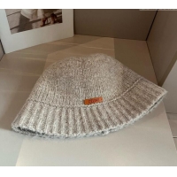 Most Popular Celine Knit Bucket Hat 0913 Light Grey 2024